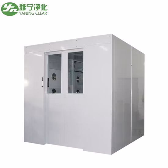 Yaning GMP Automatic Sliding Door Air Shower for Cleanroom