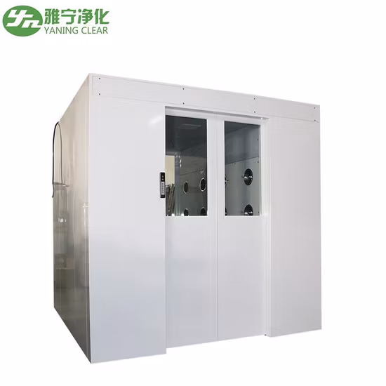 Yaning GMP Automatic Sliding Door Air Shower for Cleanroom