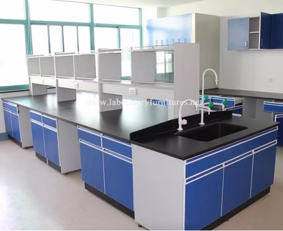Acid and Alkali Resistance Medical Lab Central Bench Furniture (JH-WF118)