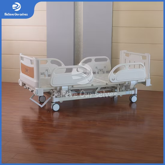 Hospital Furniture Manufacturers 2 Functions Two Cranks Manual Medical Bed